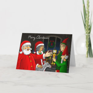 Festividades Cartão de Natal para Workshop Santa Claus