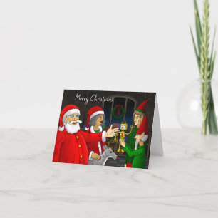 Festividades Cartão de Natal para Workshop Santa Claus