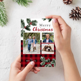 Festividades Cartão de Natal para xadrez de foto moderna