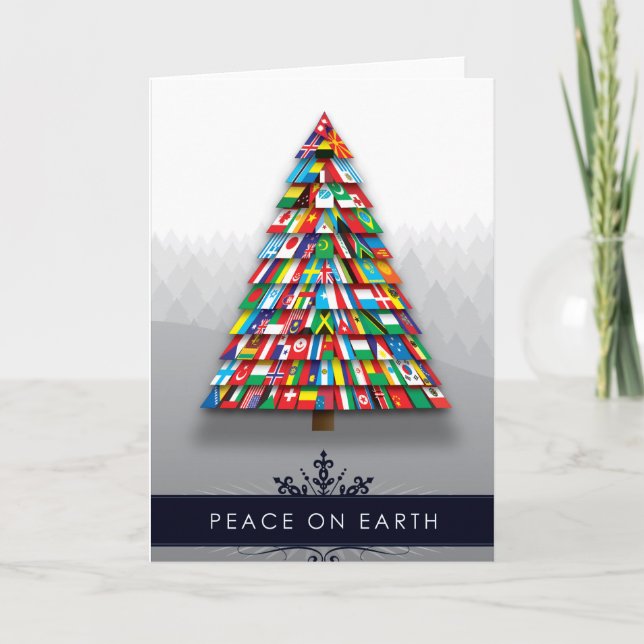 Festividades Cartão de Natal: Paz na terra (Frente)