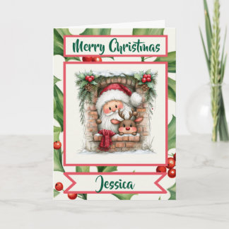 Festividades Cartão de Natal Personalizado