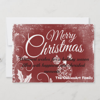 Festividades Cartão de Natal Personalizado.