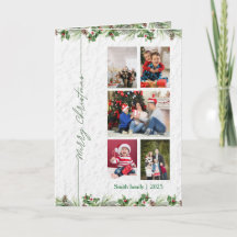 Cartão de Natal Personalizado com Foto Feliz Natal