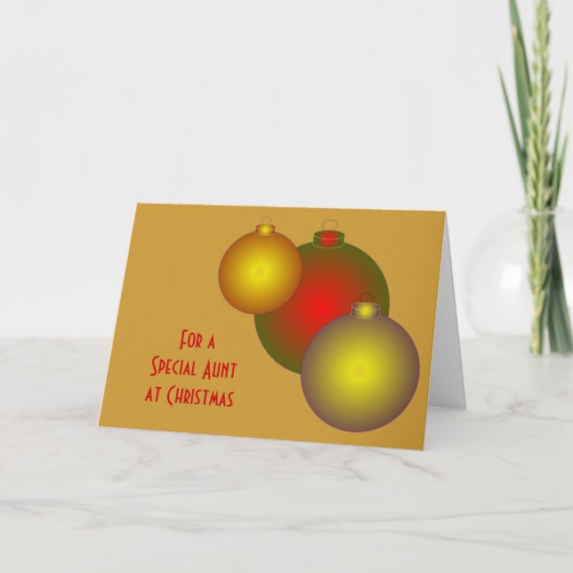 Festividades Cartão de Natal Personalizado Design Baubles (Frente)