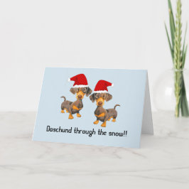 Festividades Cartão de Natal personalizado engraçado para cães
