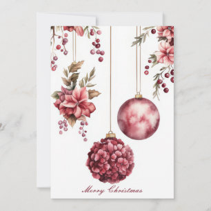 Festividades Cartão de Natal personalizado festivo