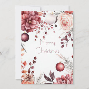 Festividades Cartão de Natal personalizado festivo
