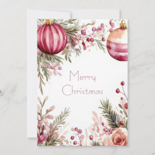 Festividades Cartão de Natal personalizado festivo