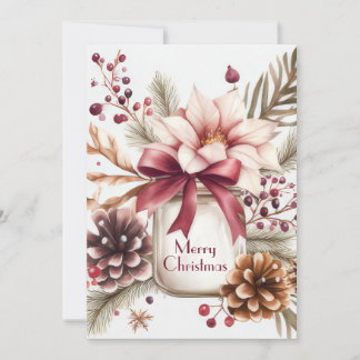 Festividades Cartão de Natal personalizado festivo