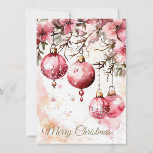 Festividades Cartão de Natal personalizado festivo