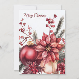 Festividades Cartão de Natal personalizado festivo