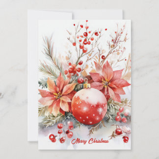 Festividades Cartão de Natal personalizado festivo