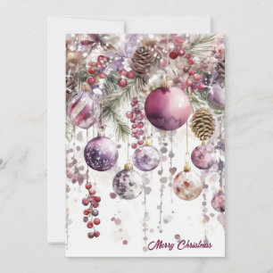 Festividades Cartão de Natal personalizado festivo