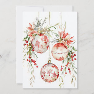 Festividades Cartão de Natal personalizado festivo
