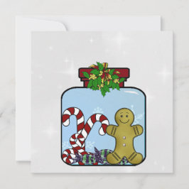 Festividades Cartão de Natal Personalizado Gingerpão
