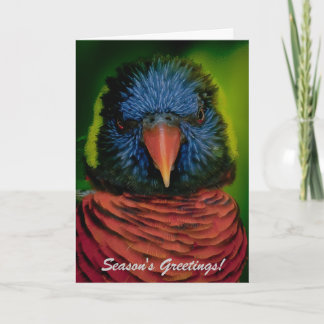 Festividades Cartão de Natal personalizado - Lorikeet