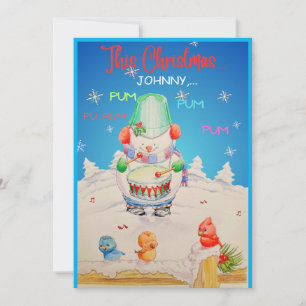 Festividades Cartão de Natal Personalizado para Crianças