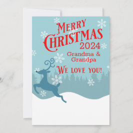 Festividades Cartão de Natal Personalizado para Reindeer de Fer