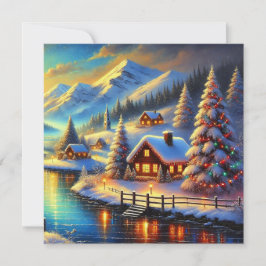 Festividades Cartão de Natal Plano