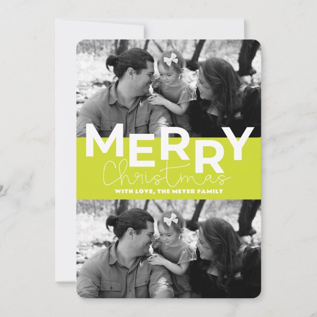 Festividades Cartão de Natal Plano (Frente)