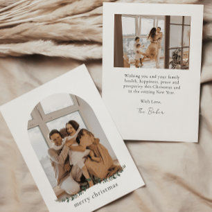 Festividades Cartão de Natal Plano Moderno e Minimalista