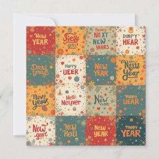 Festividades Cartão de Natal Plano para Ano Novo