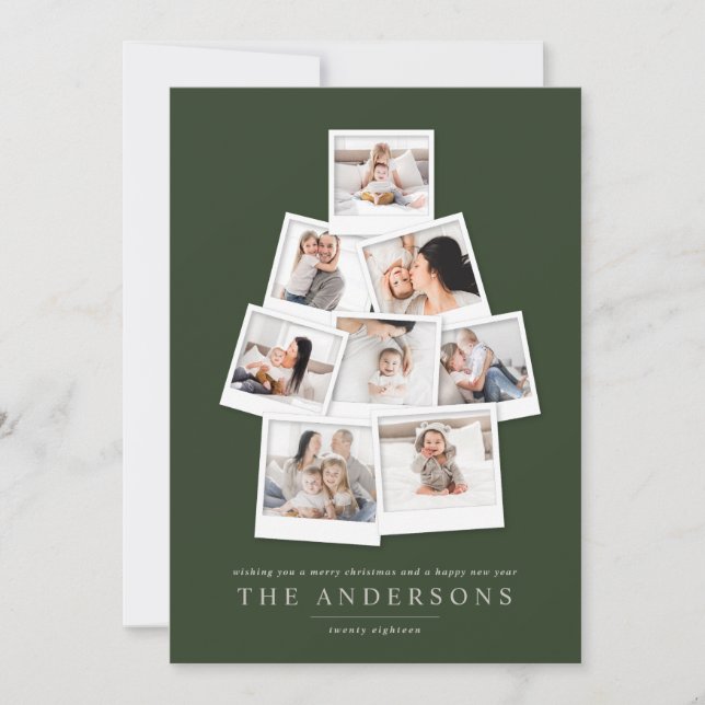 Festividades Cartão de Natal polarizado (Frente)