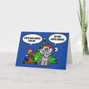 Festividades Cartão de Natal Político Engraçado para Donkey e E