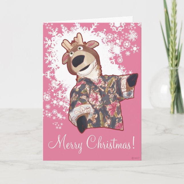 Festividades Cartão de Natal Prancer (Frente)