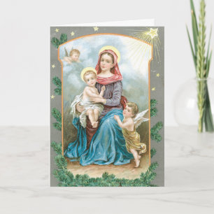 Festividades Cartão de Natal Religioso