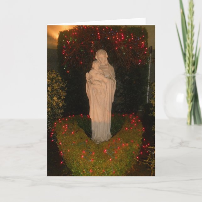 Festividades Cartão de natal religioso (Frente)