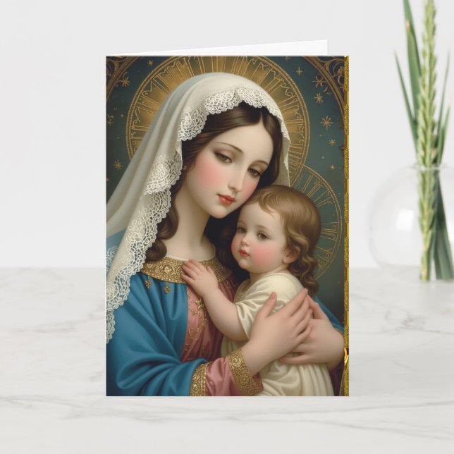 FESTIVIDADES CARTÃO DE NATAL RELIGIOSO (Frente)