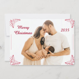 Festividades Cartão de Natal Religioso com Fotografia e Escritu