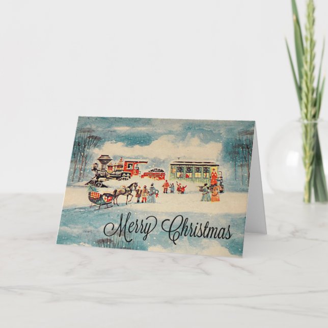 Festividades Cartão de Natal Retroativo (Frente)