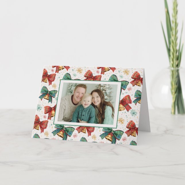 Festividades Cartão de Natal Retroativo para Arcos de xadrez (Frente)