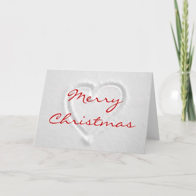 Festividades Cartão de Natal Romântico (Frente)