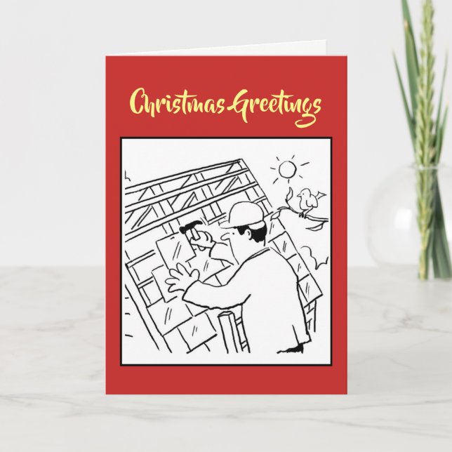 Festividades Cartão de Natal Roofer (Frente)