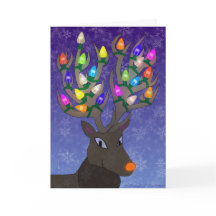 Cartão de Natal Rudolf