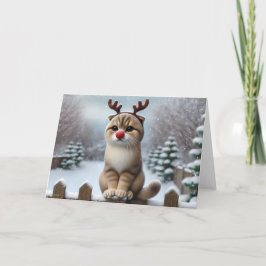 Festividades Cartão de Natal Rudolph Whiskers