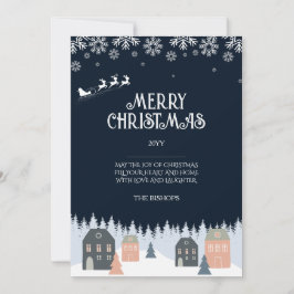 Festividades Cartão de Natal Russo de inverno