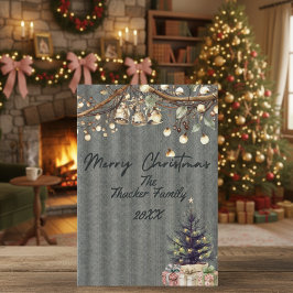 Festividades Cartão de Natal Russo e Bonito