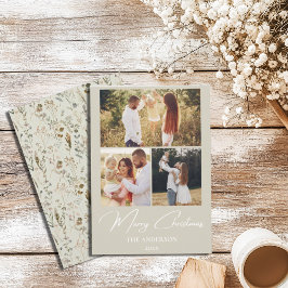 Festividades Cartão de Natal Russo para a Família | Colagem de