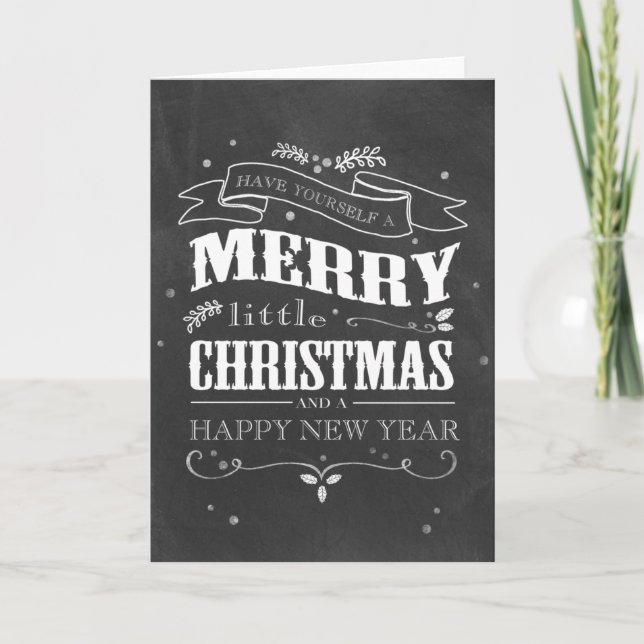 Festividades Cartão de Natal rústico do quadro (Frente)