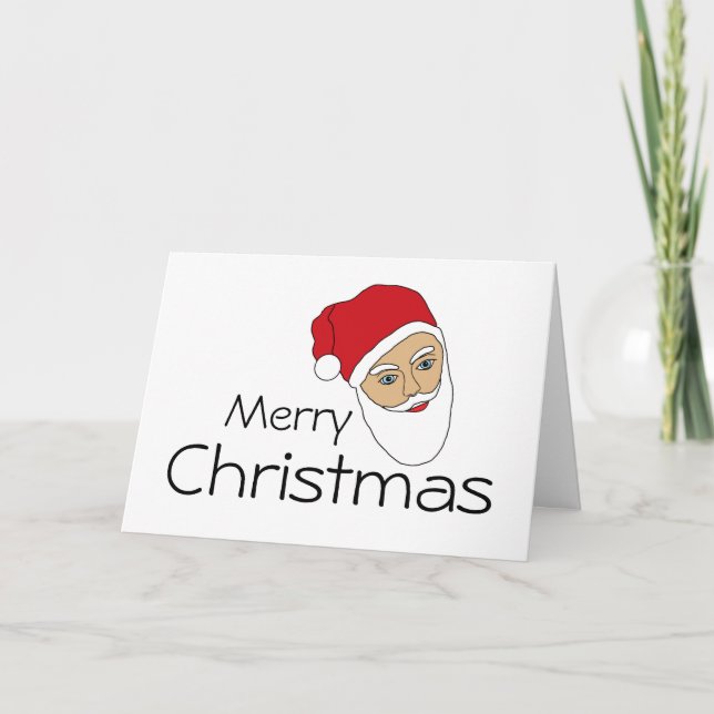 Festividades Cartão de Natal Santa Claus (Frente)