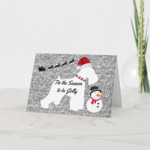 Festividades Cartão de Natal (Schnauzer)