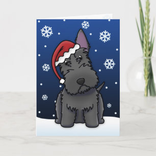 Festividades Cartão de Natal Scottie