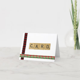 Festividades Cartão de Natal Scrabble