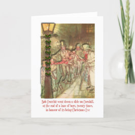 Festividades Cartão de Natal Scrooge Charles Dickens