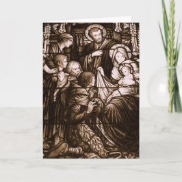 Festividades Cartão de Natal Sepia Stain