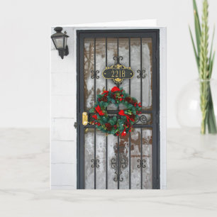 Festividades Cartão de Natal Sherlock 221B